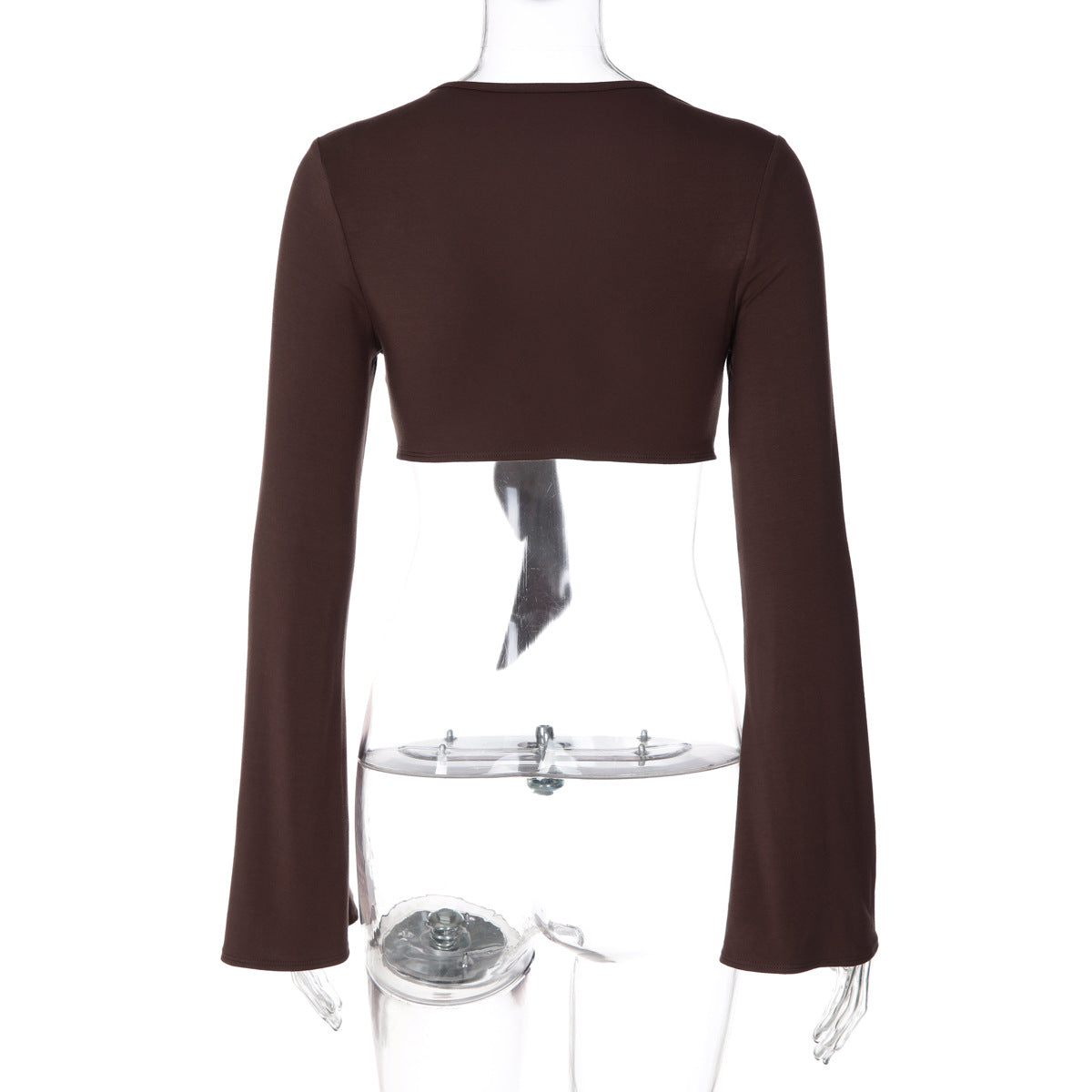 Women's Tie Front Crop Top