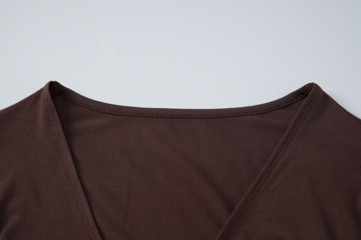 Women's Tie Front Crop Top