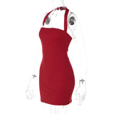 Women's Halter Bodycon Mini Dress