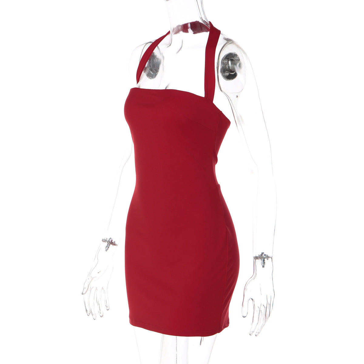 Women's Halter Bodycon Mini Dress
