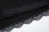 Women's Lace Trim Top & Skirt Set