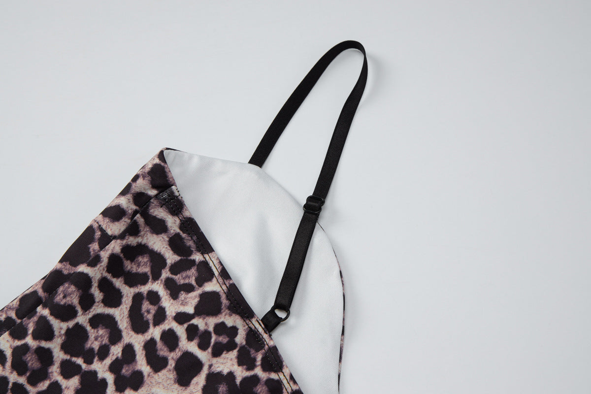 Women's Leopard Print Romper