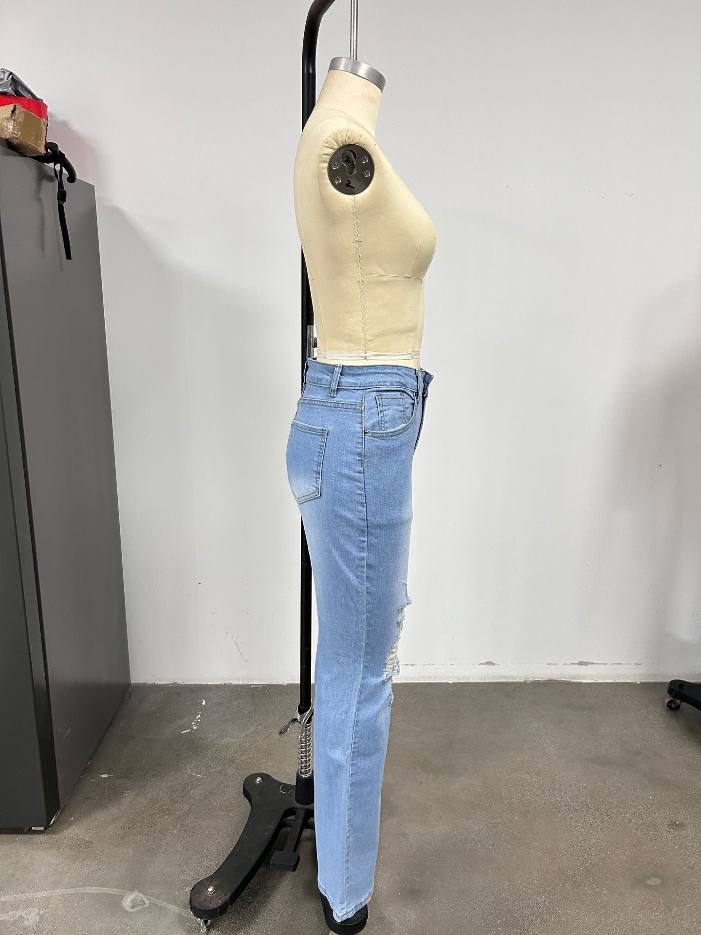 Women's Distressed Flare Jeans