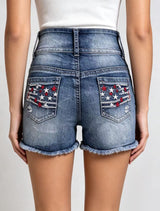 Women's Distressed Denim Shorts