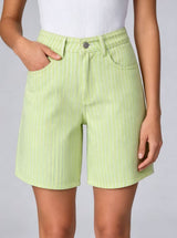 Women's Striped Bermuda Shorts