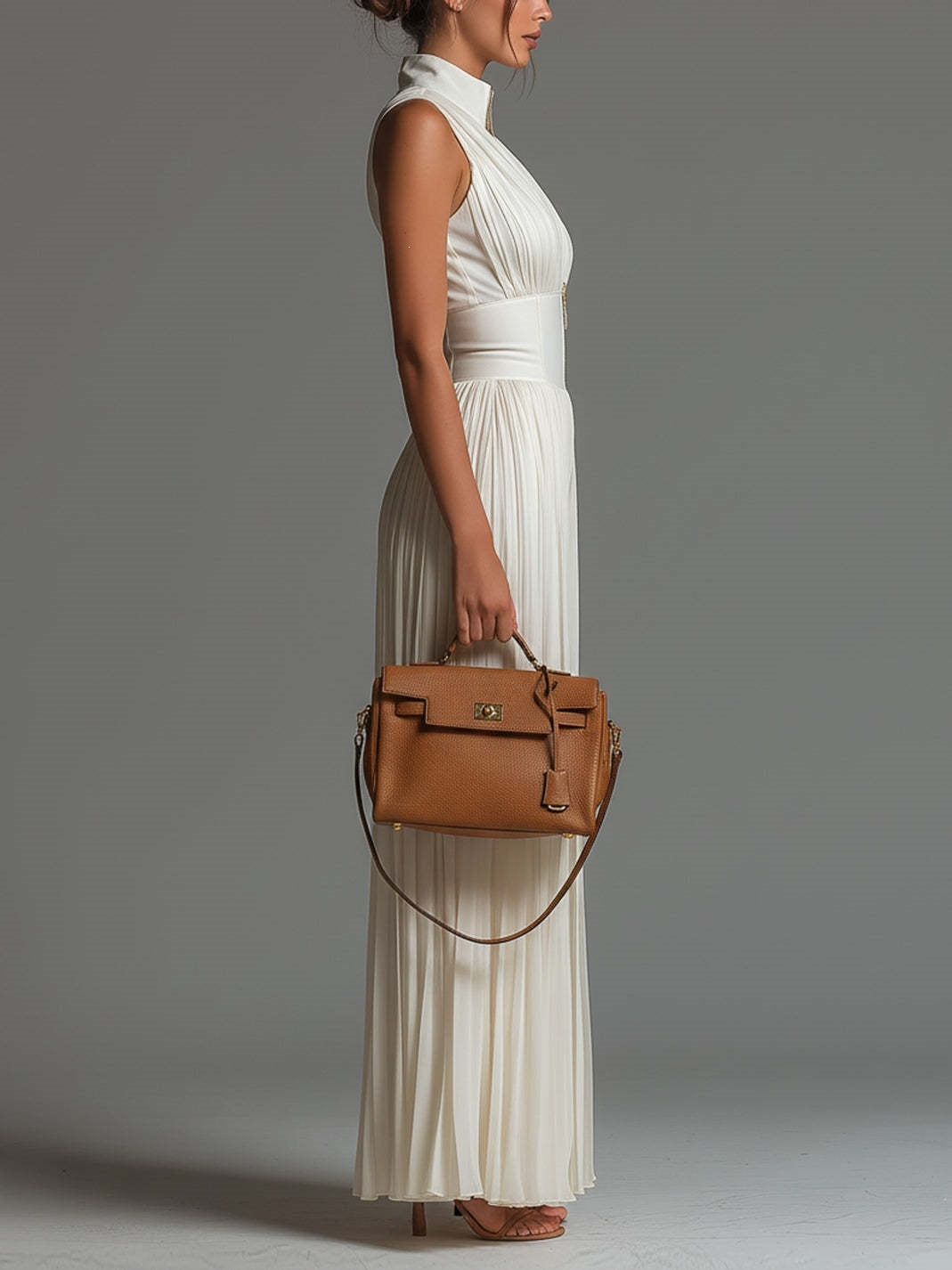 Women's Pleated Wide Leg Jumpsuit