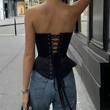 Women's Corset Bustier Crop Top