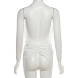 Women's Halter Drape Tank Top