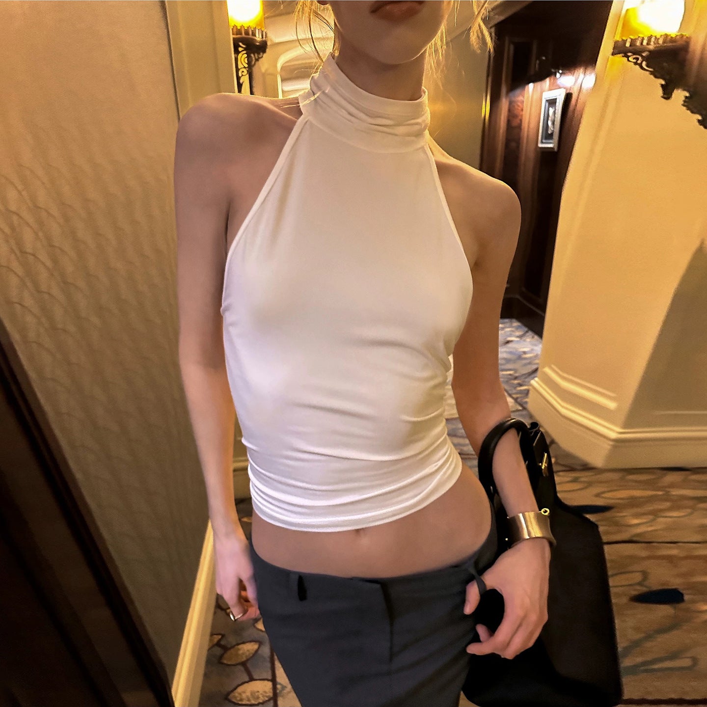 Women's Halter Neck Crop Top