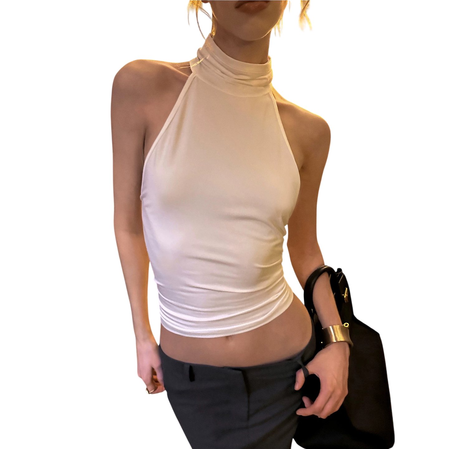 Women's Halter Neck Crop Top