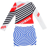 Women's Printed Bodycon Mini Dress