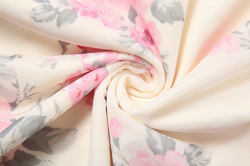 Women's Floral Ruffle Maxi Dress