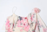 Women's Floral Ruffle Maxi Dress
