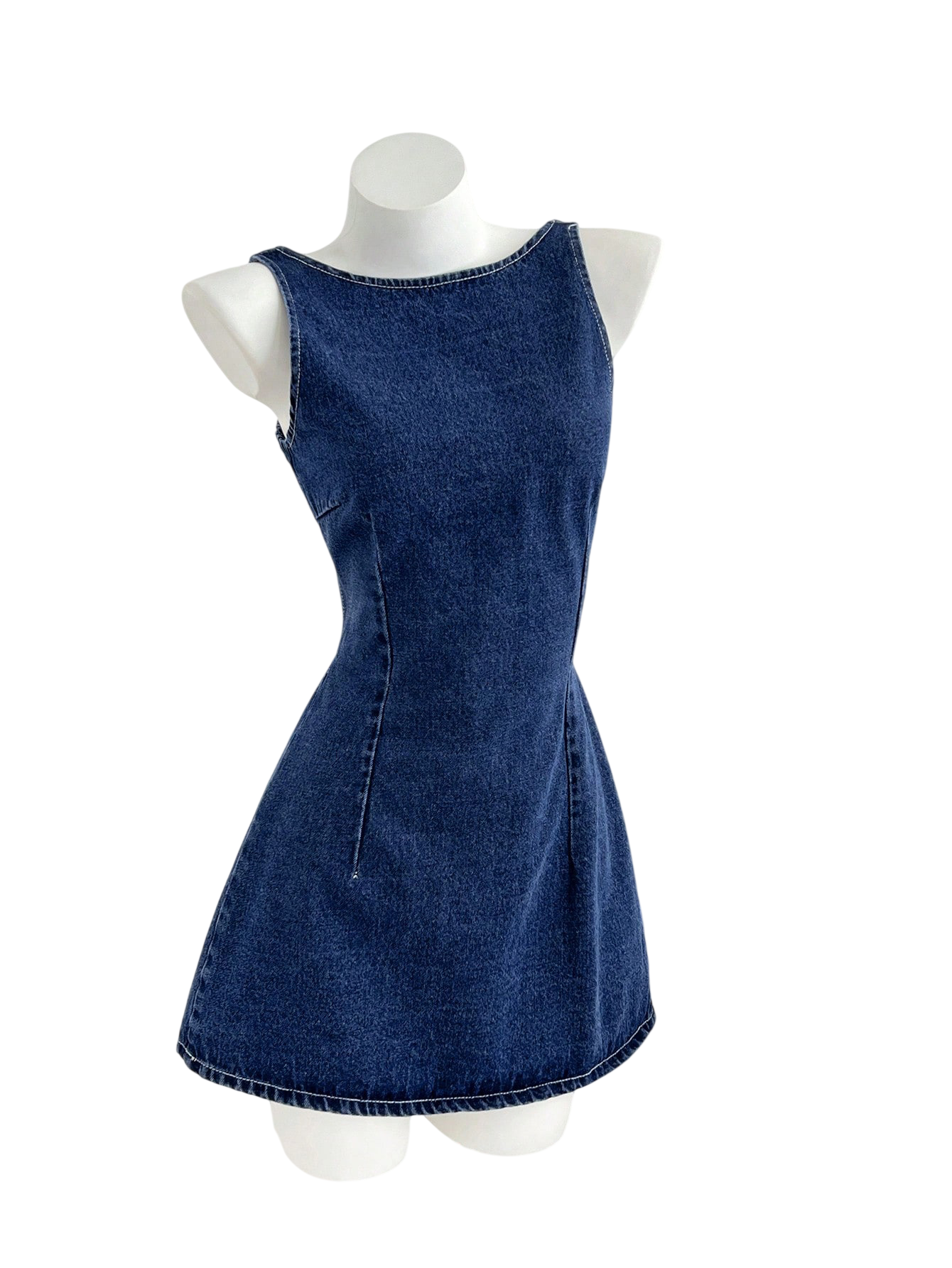 Women's Sleeveless Denim Mini Dress