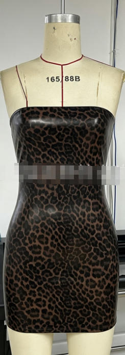 Women's Strapless Bodycon Mini Dress