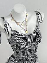 Women's Smocked Tiered Mini Dress