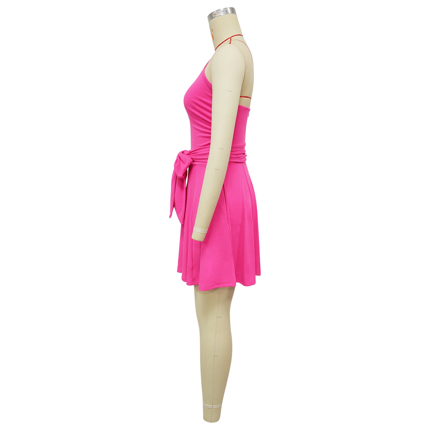 Women's One Shoulder Belted Mini Dress