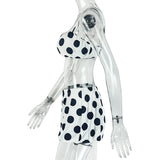 Women's Polka Dot Crop Top Shorts Set