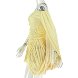 Women's Off Shoulder Ruched Mini Dress