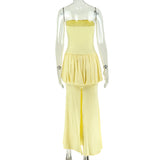 Women's Strapless Ruched Maxi Dress