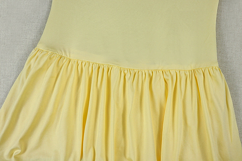 Women's Strapless Ruched Maxi Dress
