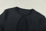 Women's Long Sleeve Cutout Mini Dress