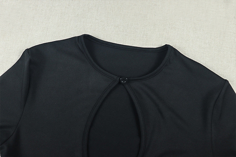 Women's Long Sleeve Cutout Mini Dress