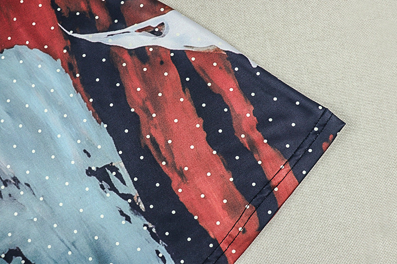 Women's One Shoulder Printed Maxi Dress