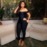 Women's Off Shoulder Cutout Jumpsuit