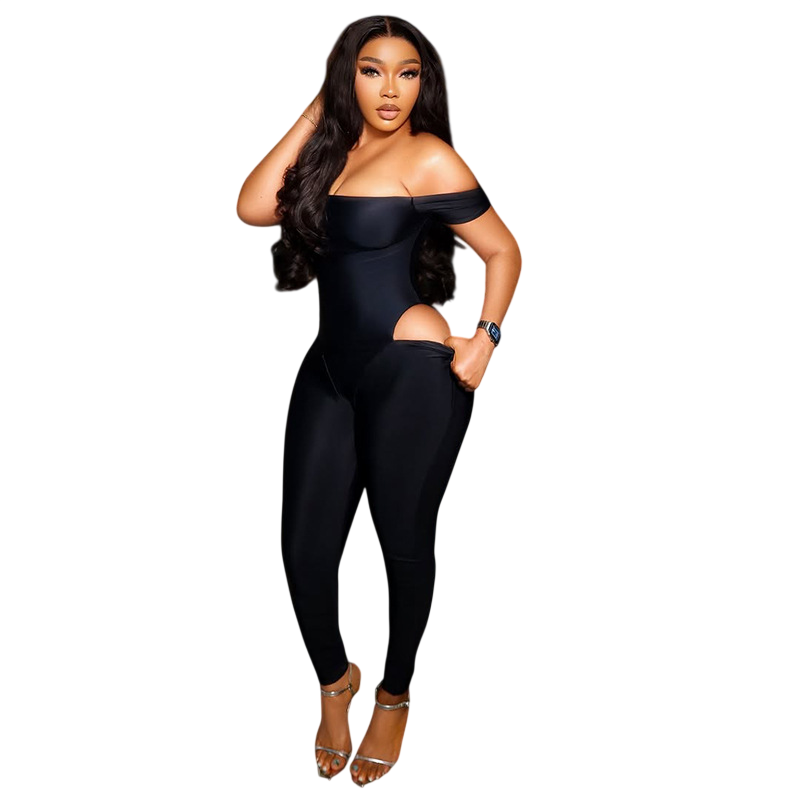 Women's Off Shoulder Cutout Jumpsuit
