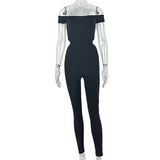 Women's Off Shoulder Cutout Jumpsuit