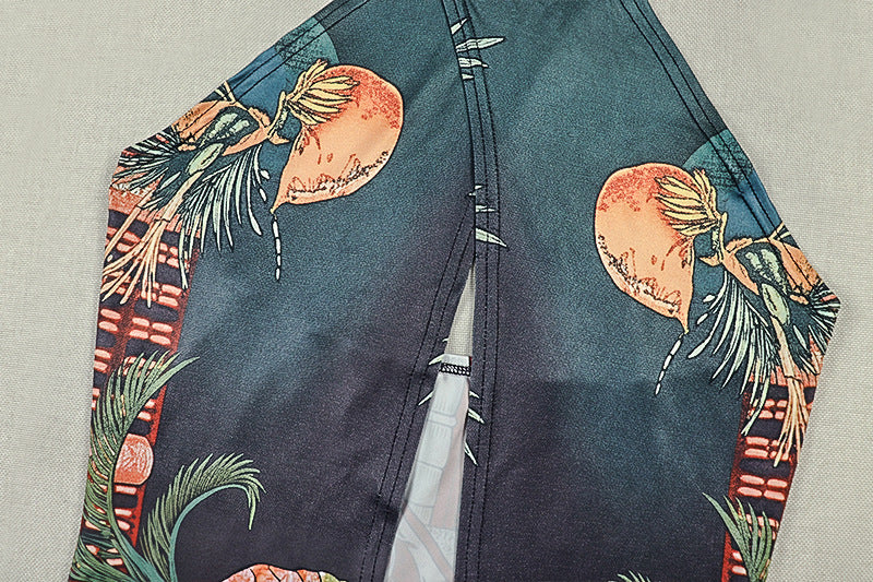 Women's Printed Halter Top and Pants Set