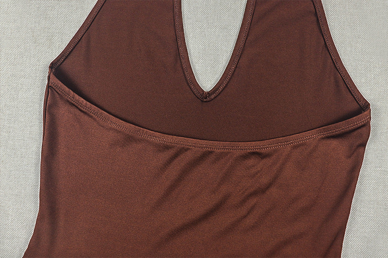 Women's Sleeveless Ruched Maxi Dress