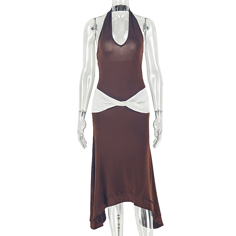 Women's Sleeveless Ruched Maxi Dress