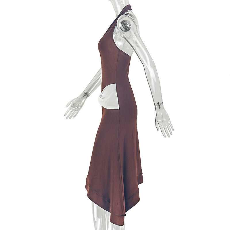 Women's Sleeveless Ruched Maxi Dress