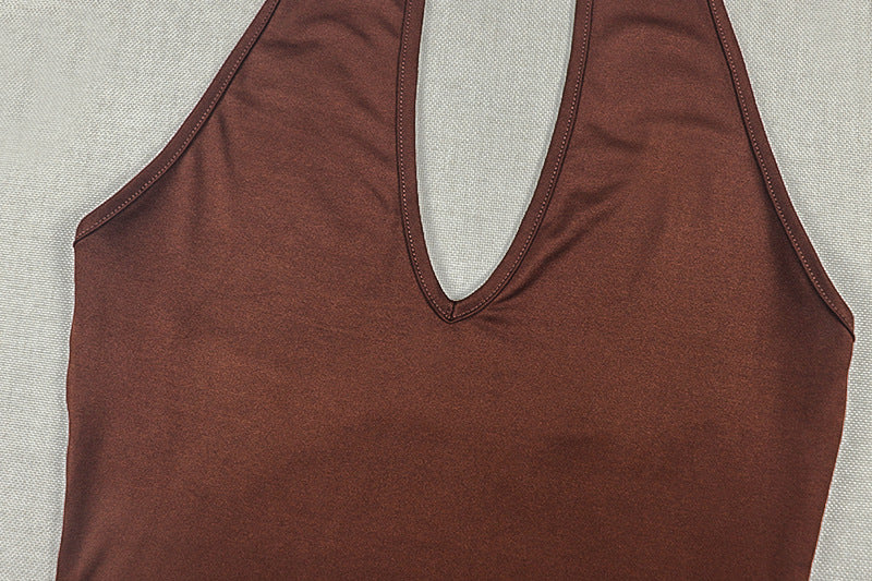 Women's Sleeveless Ruched Maxi Dress