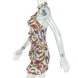 Women's Printed Halter Neck Mini Dress