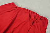 Women's Ruched Asymmetrical Maxi Dress