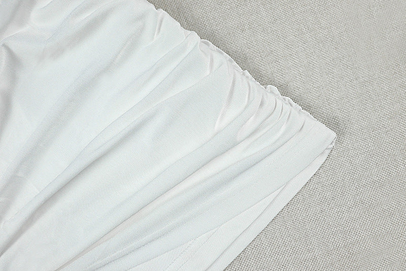 Women's Ruched Halter Mini Dress