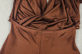 Women's Halter Neck Wide Leg Jumpsuit