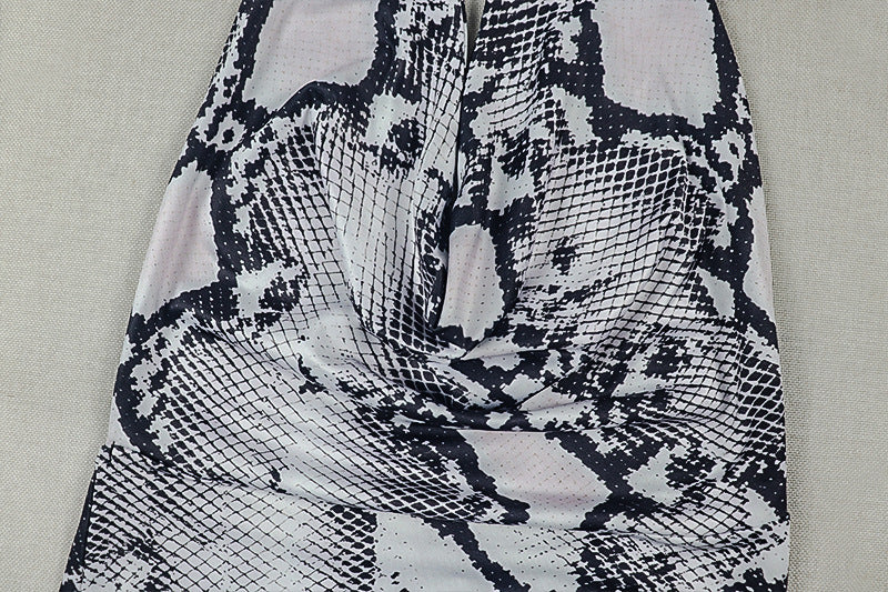 Women's Printed Bodycon Maxi Dress