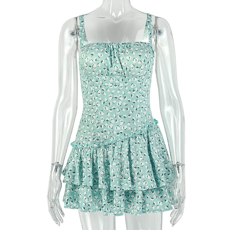 Women's Floral Printed Mini Dress