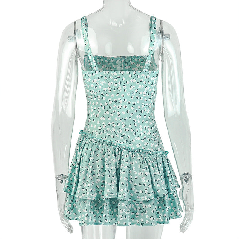 Women's Floral Printed Mini Dress