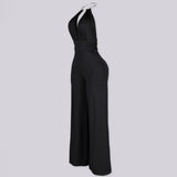Women's Halter Neck Wide Leg Jumpsuit