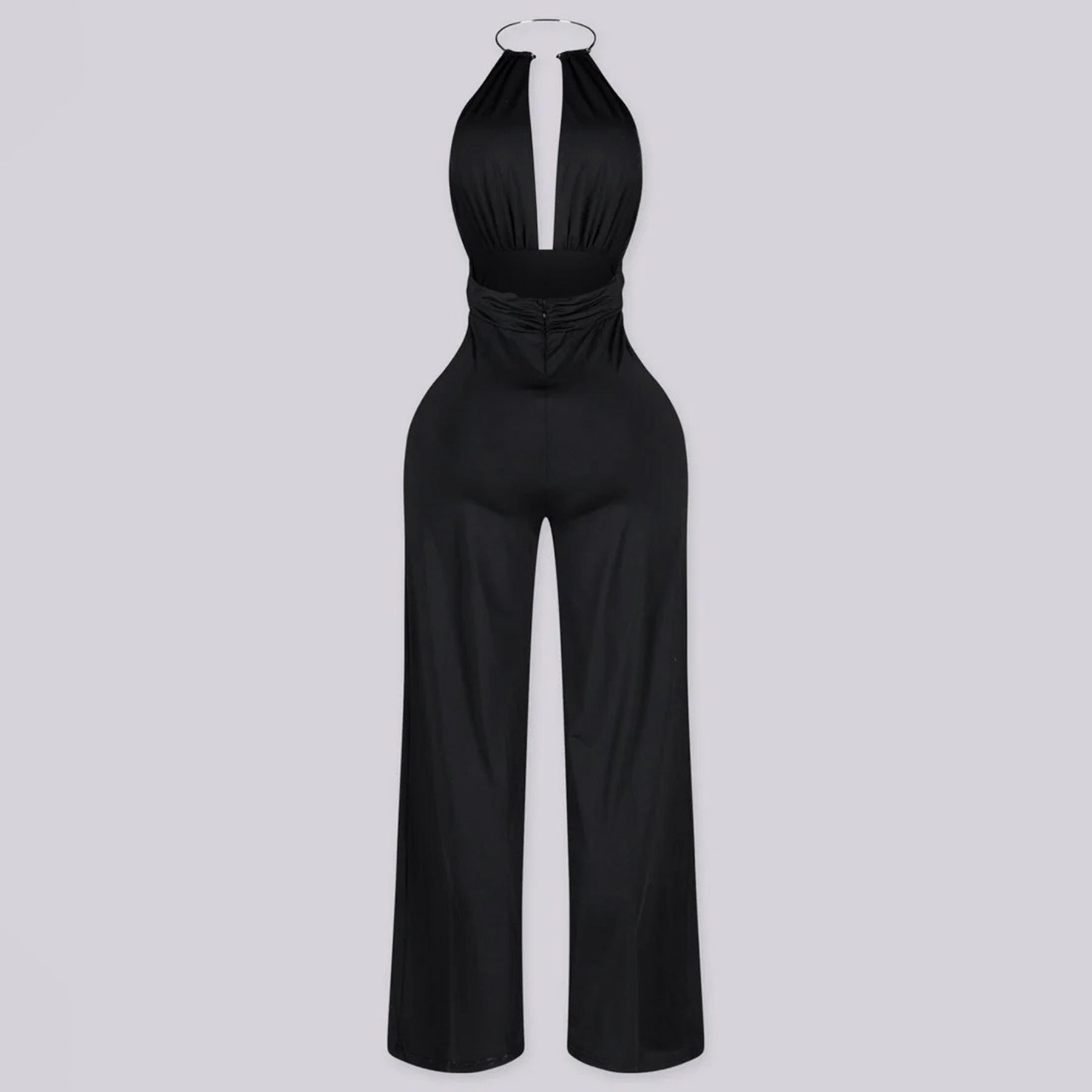 Women's Halter Neck Wide Leg Jumpsuit