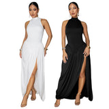Women's High Neck Maxi Dress