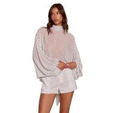 Women's Polka Dot Blouse & Shorts Set