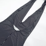 Women's Striped Sleeveless Jumpsuit Romper