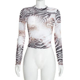 Women's Printed Long Sleeve Shorts Set