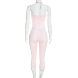 Women's Strapless Top & Capri Pants Set